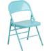 Flash Furniture Hercules Color Burst Series Tantalizing Teal Triple Braced and Double Hinged Metal F