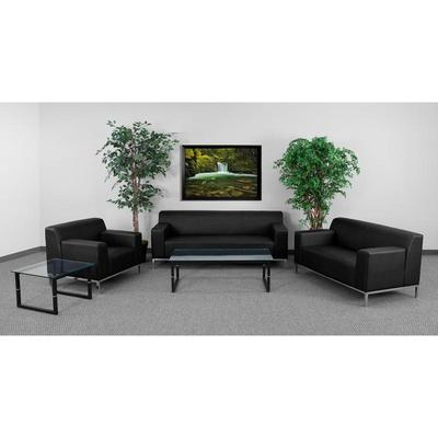 Flash Furniture Hercules Definity Series Reception Set - Zb-Definity-8009-Set-Bk-Gg