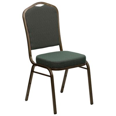 Flash Furniture Hercules Series Green Crown Back Stacking Banquet Chair