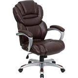 Flash Furniture High Back Brown Leather Executive Office Chair with Leather Padded Loop Arms screenshot. Chairs directory of Office Furniture.