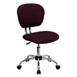 Flash Furniture Mid-Back Burgundy Mesh Swivel Task Chair with Chrome Base, H-2376-F-BY-GG screenshot. Chairs directory of Office Furniture.