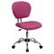 Flash Furniture Mid-Back Pink Mesh Swivel Task Chair with Chrome Base, H-2376-F-PINK-GG