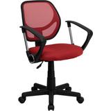 Flash Furniture Mid-Back Red Mesh Task Chair And Computer Chair With Arms screenshot. Chairs directory of Office Furniture.