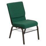 Flash Furniture Wide Green Patterned Church Chair screenshot. Chairs directory of Office Furniture.