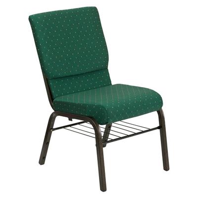 Flash Furniture Wide Green Patterned Church Chair