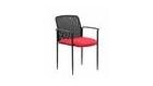 Boss Office Products Products B6909-rd Boss Stackable Mesh Guest Chair - Red