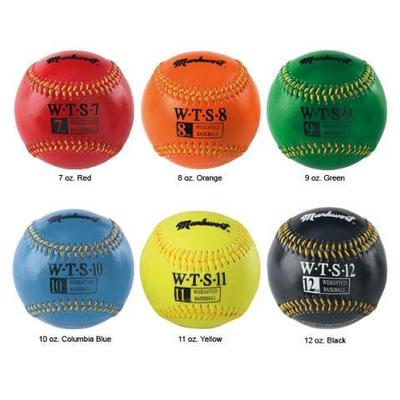 Markwort Synthetic Cover Weighted Baseball, Red, 7 oz