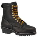 Work America Men's 8" Insulated Waterproof Steel-Toe Logger - 8 Black Boot E2