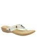 Minnetonka Silverthorne Thong - Womens 12 White Sandal W2