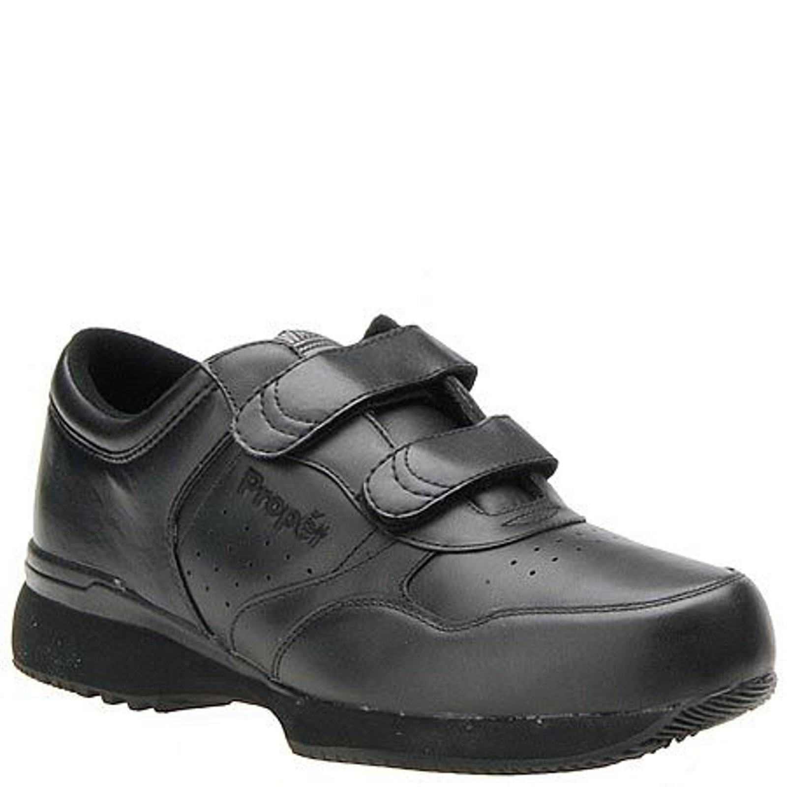 Propet Lifewalker Strap Walking Shoe - Mens 13 Black Walking D