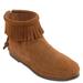 Minnetonka Back Zip Hardsole - Womens 11 Brown Boot Medium