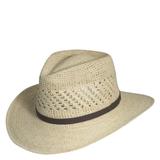 Scala Raffia Men's Fine Raffia Outback Hat Natural Size L/XL