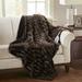 Beautyrest Heated Duke Faux Fur Throw Polyester in Brown | 50 W in | Wayfair BR50-0752