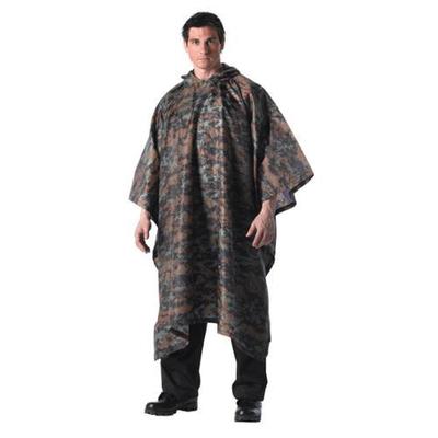 Rothco ''Gi Plus'' Woodland Digital Camo Rip-Stop Poncho