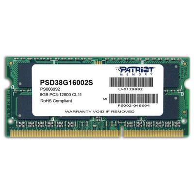 Patriot Memory PSD38G16002S Patriot Signature Line 8GB PC3-12800 DDR3-1600MHz non-ECC Unbuffered CL1