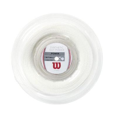 Wilson Synthetic Gut Power 16G Tennis String Reel White