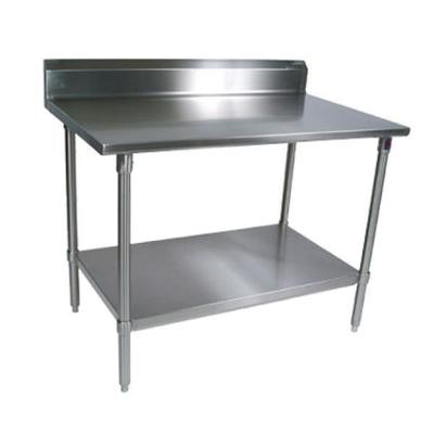 John Boos ST4R5-3036SSK 14-Gauge Stainless Steel-Top Work Table