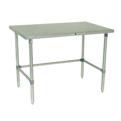 John Boos Work Table, 48"w X 24"d, 14/300 Stainless Steel Flat Top