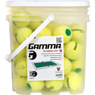 Gamma Sports 78 Green Dot 48 Ball Bucket: Gamma Tennis Balls CG78B00