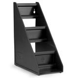 Vollrath Traex 4830-06 Black Self-Serve 3-Tier Condiment Holder Stand with Clips screenshot. Fans directory of Appliances.