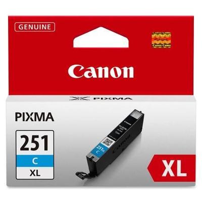 Innovera CLI251XLC Reman 6449B001 (CLI-251-XL) High-Yield Ink, 665 Page-Yield, Cyan (IVRCLI251XLC)