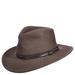 Scala Classico Men's Crushable Outback Felt Hat Khaki Size XL