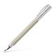 Faber-Castell Ambition OpArt 149620 Fountain Pen White Sand Nib Width M Includes Gift Packaging