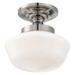 Minka Lavery - 1 Light Semi-Flush Mount in Traditional Style - 11.25 inches tall