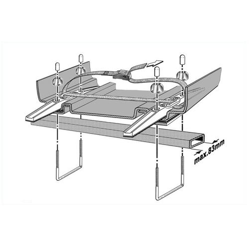 KAMEI Montagesatz für Komfort-Schiebebefestigungen Zubehör, Dachbox 05269710