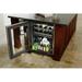 Perlick 62 Can & 16 Wine Bottle Freestanding Beverage Refrigerator Glass in Black/Gray | 32 H x 23.88 W x 24 D in | Wayfair HA24BB-4-3L
