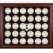 Philadelphia Phillies Logo Mahogany Framed 30-Ball Display Case