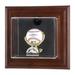 Colorado Rockies Brown Framed Wall-Mounted Logo Baseball Display Case