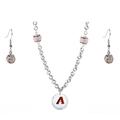 Arizona Diamondbacks Crystals from Swarovski Baseball Necklace & Earrings