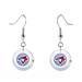 Toronto Blue Jays Swarovski Pick Off Earrings