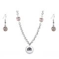 Colorado Rockies Crystals from Swarovski Baseball Necklace & Earrings