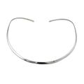 The Mexican Collection Large Hallmarked Solid 925 Sterling Silver Polished Choker Torc Necklace Handmade Jewellery for Women