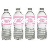 Girls 1st Birthday Party Decorations- 15ct Water Bottle Label Stickers