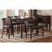 A&J Homes Studio Melisa 6 Piece Counter Height Dining Set Wood/Upholstered in Brown/Pink | 36 H in | Wayfair 23WF29A11J67DB