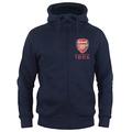 Arsenal FC Official Football Gift Mens Fleece Zip Hoody Navy XXL