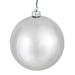 The Holiday Aisle® Holiday Décor Ball Ornament Plastic in Gray | 12" | Wayfair HLDY3855 32576001