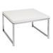 Ivy Bronx Agadir End Table Wood/Metal in Gray/White | 17 H x 28 W x 28 D in | Wayfair WADL8751 32428581