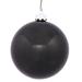 The Holiday Aisle® Holiday Décor Ball Ornament Plastic in Black | 8" | Wayfair HLDY3855 32575980