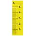 RetailSource Growth Chart Plastic in Yellow | 60 H x 22 W in | Wayfair ZY-JT001-D