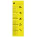 RetailSource Growth Chart Plastic in Yellow | 60 H x 22 W in | Wayfair ZY-JT001-S