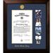 Patriot Frames Navy Certificate Legacy Picture Frame 22.0 H x 18.0 W x 1.5 D in blue/brownWood in Gold | 10" x 14" | Wayfair NACLG001S