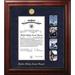 Patriot Frames Coast Guard Certificate Executive Picture Frame 22.0 H x 19.0 W x 1.5 D in red/brownWood in Gold | 11" x 14" | Wayfair