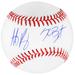 Kris Bryant Anthony Rizzo Chicago Cubs Autographed Baseball