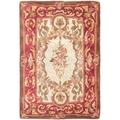 White 24 x 0.63 in Indoor Area Rug - Astoria Grand Loren Oriental Handmade Tufted Wool Gold/Red Area Rug Wool | 24 W x 0.63 D in | Wayfair