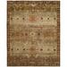 White 24 x 0.5 in Area Rug - Meridian Rugmakers Oriental Hand-Knotted Wool Blue/Gray/Brown Area Rug Wool | 24 W x 0.5 D in | Wayfair
