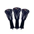 Team Golf NFL New England Patriots Contour Golf Club Headcovers (3 Count) Numbered 1, 3, & X, Fits Oversized Drivers, Utility, Rescue & Fairway Clubs, Velour lined for Extra Club Protection